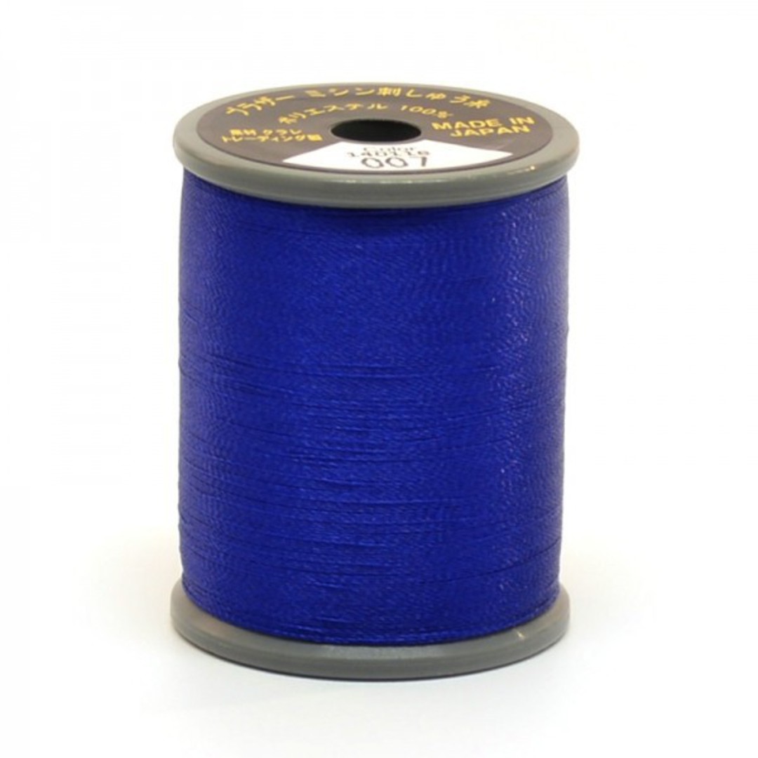 Brother Embroidery Thread - 300m - Prussian Blue 007 image 0